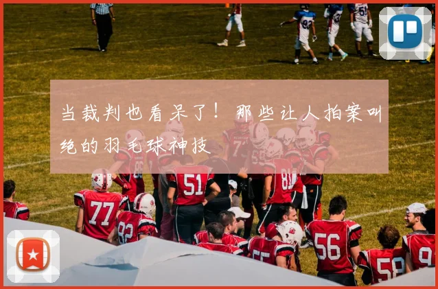 当裁判也看呆了!那些让人拍案叫绝的羽毛球神技